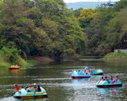 You can enjoy boating in a small lake inside the park.  A nominal fee is charged for two person as well as four person pedalor boats starting from Van